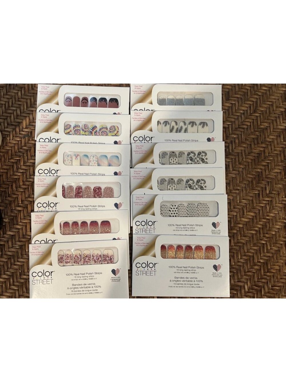 Color Street Nail Polish Strips  Lot of 12 All From 2020 MIXED LOT Some Retired